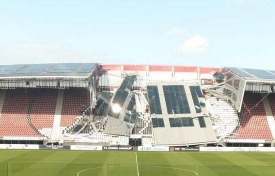 AZ stadion zonnepanelen constructie oorzaak