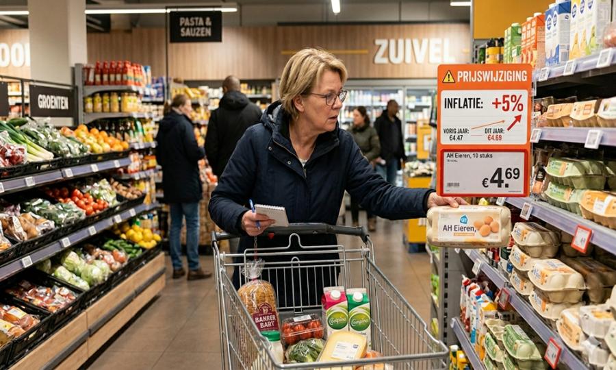 De inflatie stijgt en komt dit jaar waarschijnlijk boven de 5% uit. 
