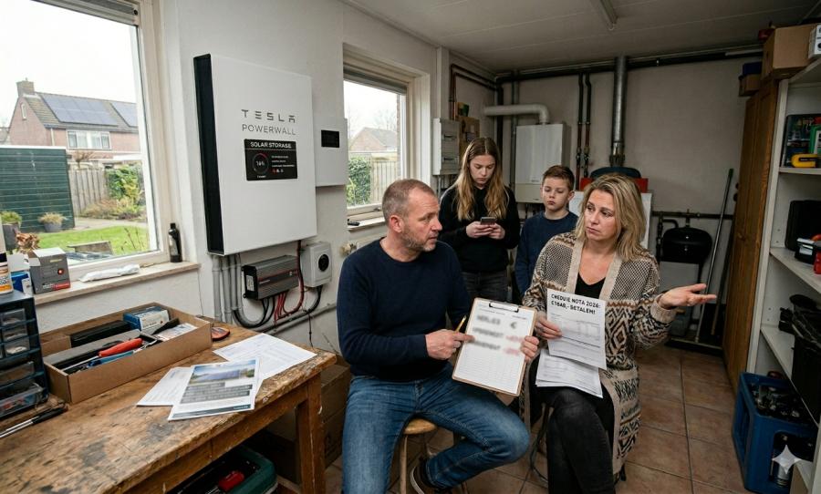 De handelsopbrengsten van de thuisbatterij dalen hard. 