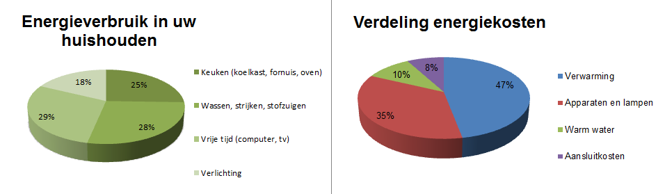 energieverbruik Nederlandse huishoudens en verdeling energiekosten